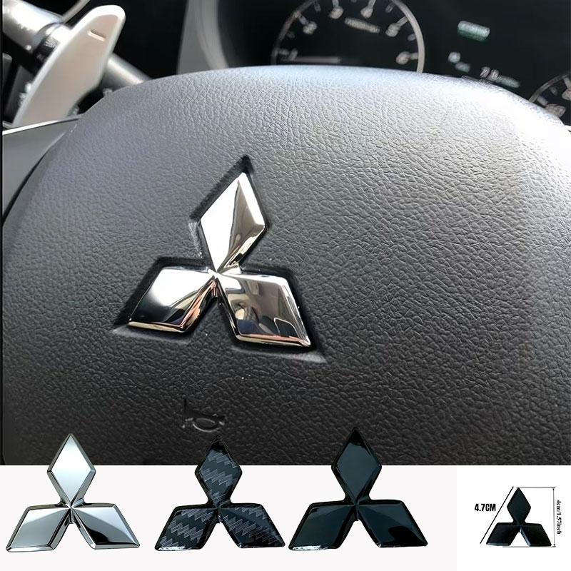 car Steering Wheel Decal 3D Sticker Badge Logo Accessories For Mitsubishi outlander Triton L200 ASX Mirage Pajero Eclipse Colt