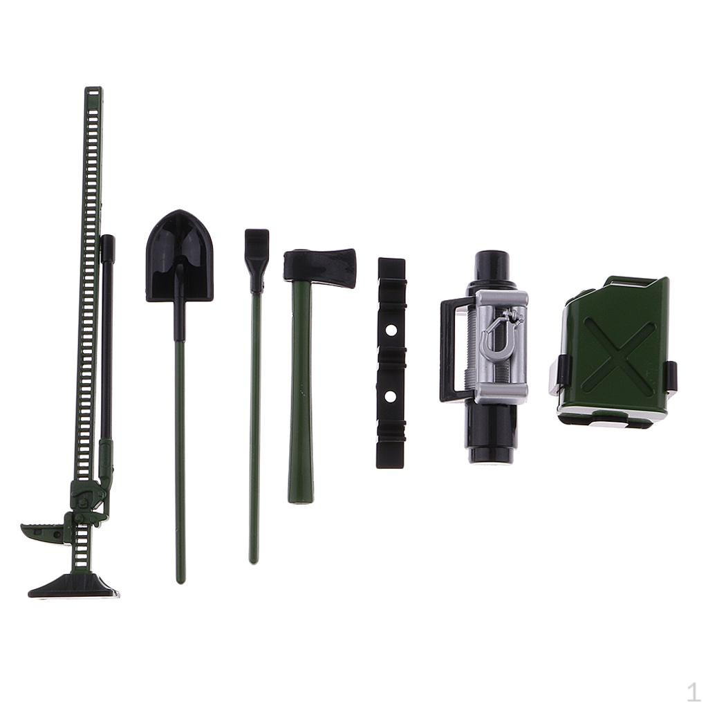 1:10 Scale Tools Kit Tank Ax And Lifting Decorations for RC Climbing