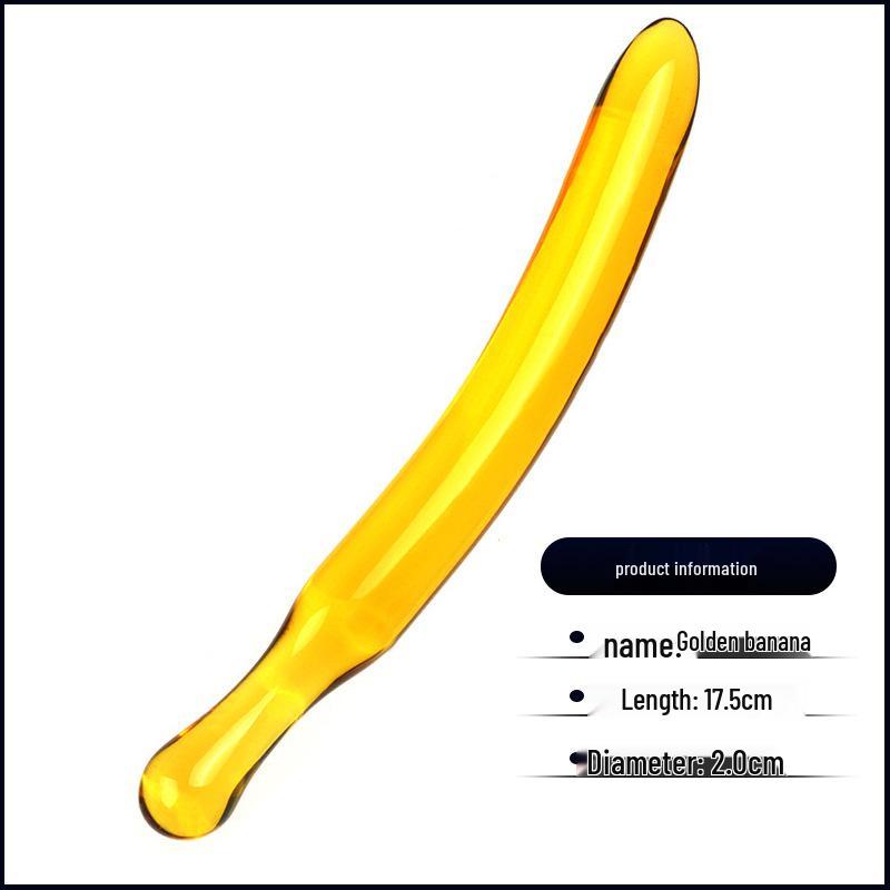 Семицветный хрустальный стеклянный дилдо-огурец для женской симуляции и эротического проникновения