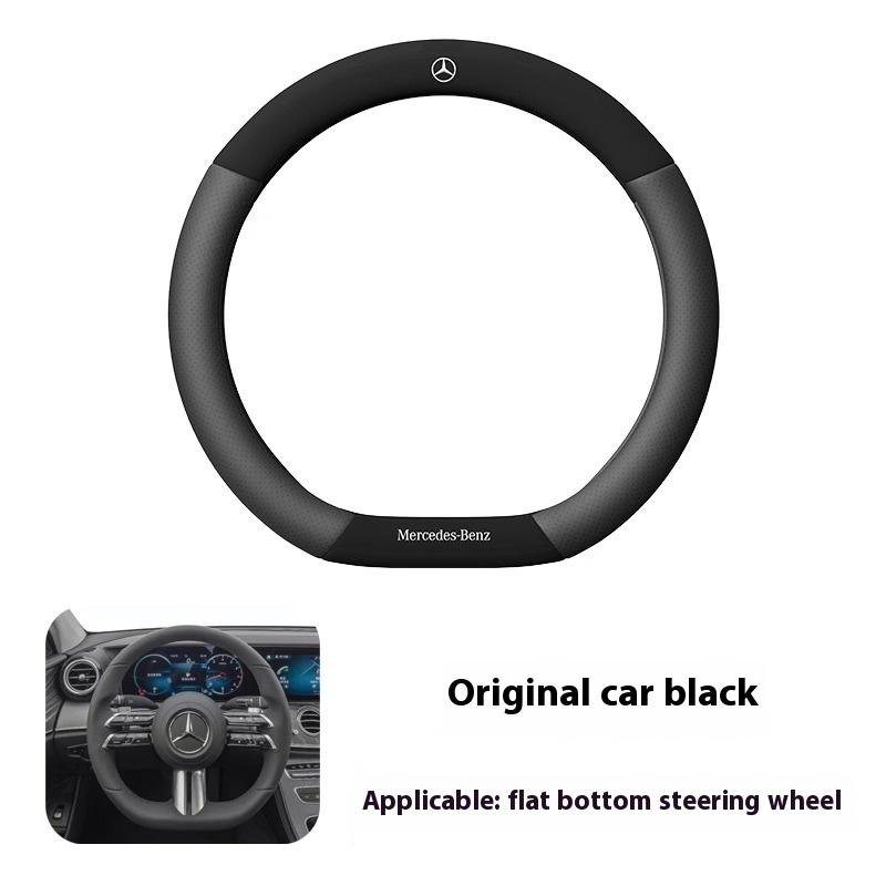 Автомобильная 3D тисненая кожаная оплетка руля для Mercedes-Benz A C E S V Class AMG GLA GLC GLK Vito SL ML Sprinter SLK Viano