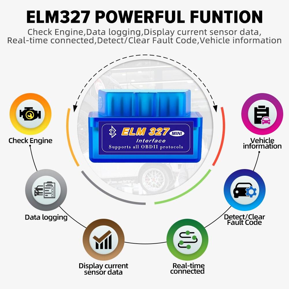 V2.1 Super ELM327 Bluetooth Torque для Android Автомобильный диагностический кабель ELM 327 OBD2 Считыватели кодов Инструменты сканирования