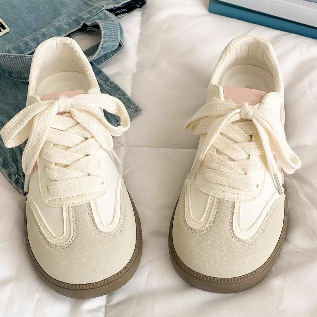 Милые маленькие белые туфли женские весенне-летние новые универсальные нишевого дизайна легкие студенческие кеды