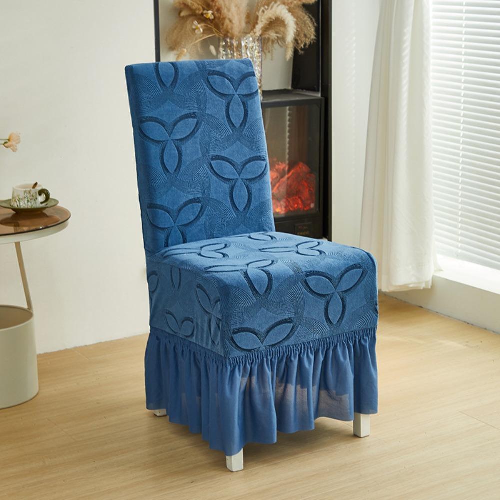 Elastic Dinning Chair Protective Case Full Wrap Chair Skirt  Dinning Table