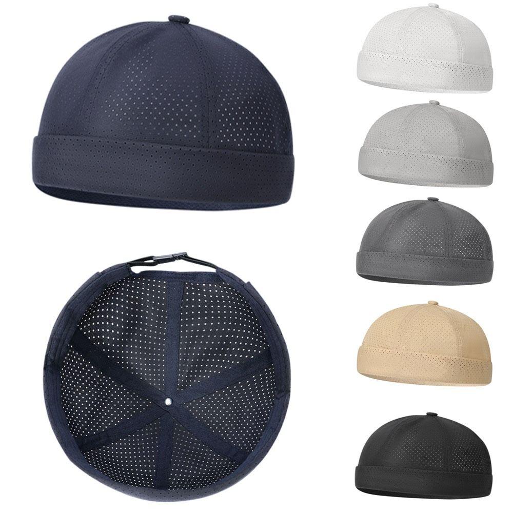 Quick Drying Mesh Hat Adjustable Landlord Hat Fashion Skullcap Unisex
