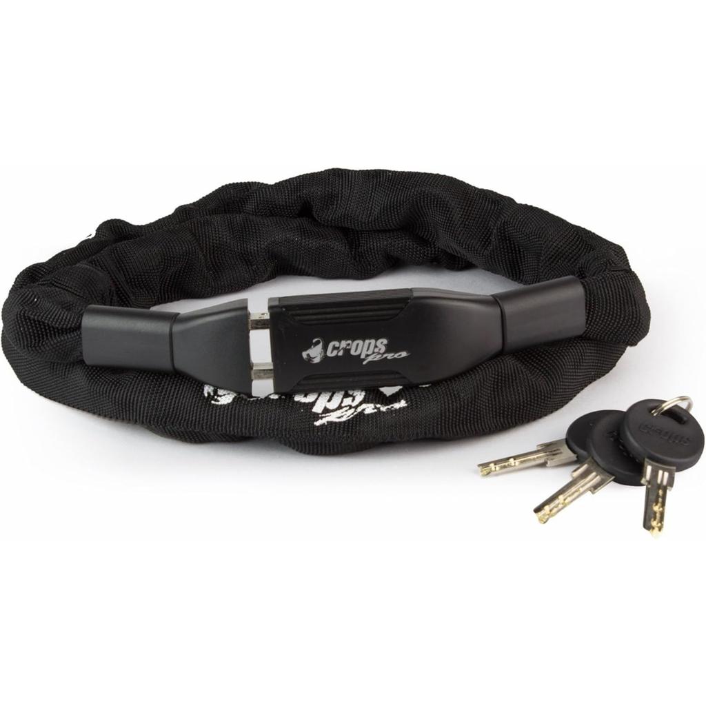 Crops Chain Lock 6mm X 1100mm Dimple Key K4-66 CP-K4-66-01 (Black)