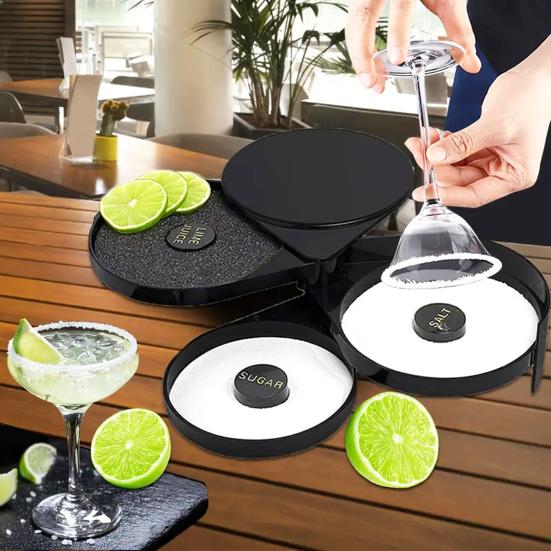 Пластиковая коробка Salt Edge Три слоя Солонка Сахар Сок Приправа Коробка Гладкая внутренняя стенка Инструмент для обмакивания соли