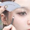 Reusable Eyebrow Shaping Ruler Adjustable Makeup Drawing Guide Eyebrow Design Ruler Portable Makeup Tool for Beginners Pros