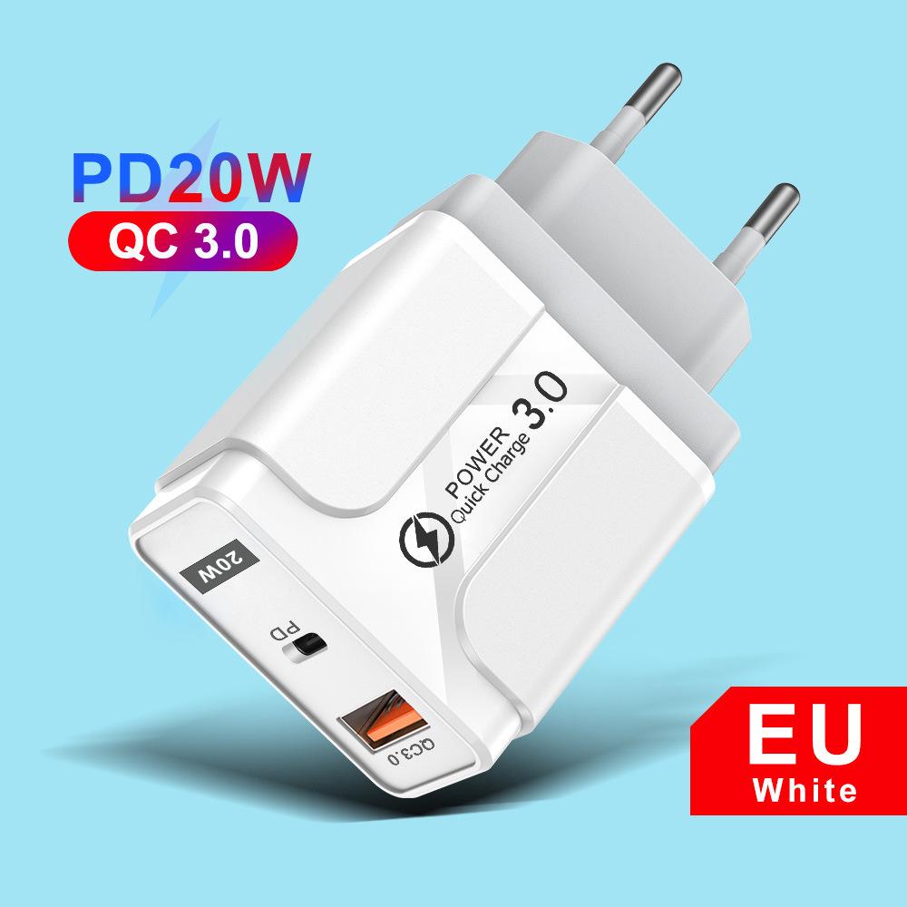 Быстрое зарядное устройство GaN с несколькими портами PD33W QC3.0 - 9В/12В Европейский стандарт