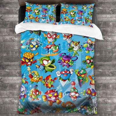 Комплект постельного белья Super Zings Single Twin Full Queen King Size, комплект постельного белья для детей, набор пододеяльников с 3D-принтом и игрой в стиле аниме 011