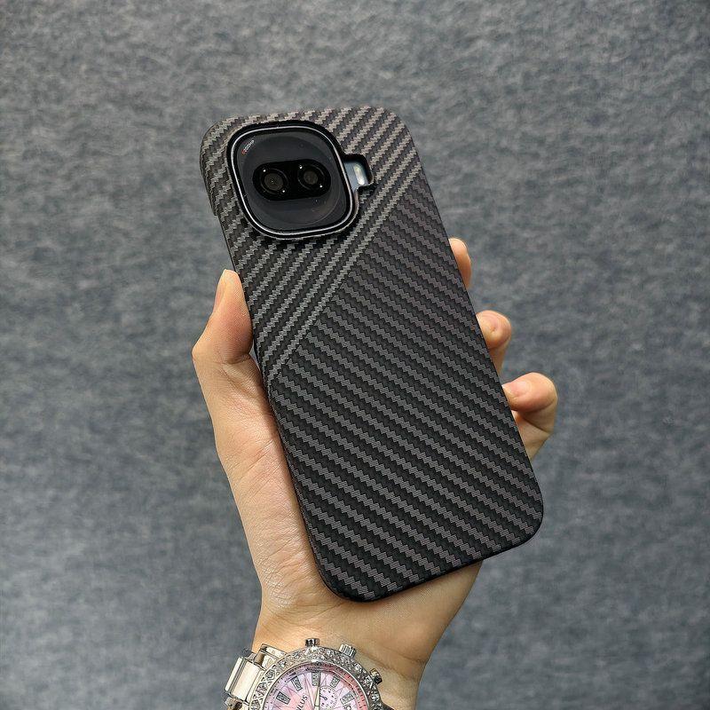 Чехол для Vivo iQOO Z11 Turbo Матовый Жесткий Узор из Углеродного Волокна и Поликарбоната Чехол-крышка Для iQOO 15R Легкий Модный Корпус Телефона