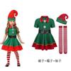 Santa Claus Costume Children Cosplay Skirt Red Dress Clothes with Hat Ka Wah Party