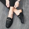 Men's Half Slippers New Fashion Outdoor Slippers Luxury Breathable Half Shoes for Men Casual Shoes Anti-slip Mules Beach Sandals