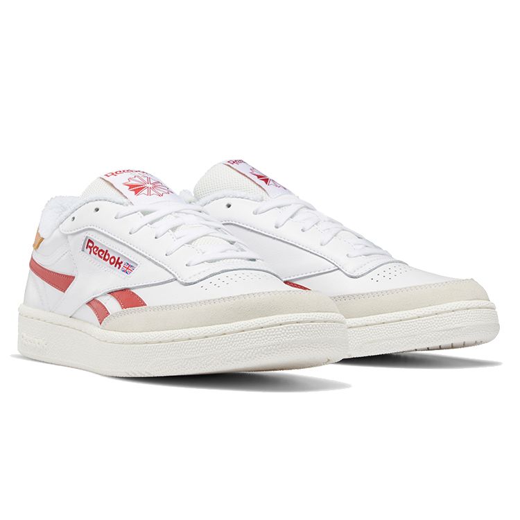 Reebok Club C Revenge White Mars Red Мужские кроссовки Мел FY9418