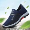 Fashion Men's Casual Shoe Mesh Breathable Walking Shoes Flat Comfortable Slip-on Loafers Soft Bottom