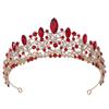 Rose Gold Rhinestone Crystal Luxury Bridal Crown Wedding Anniversary Party Dress Tiara