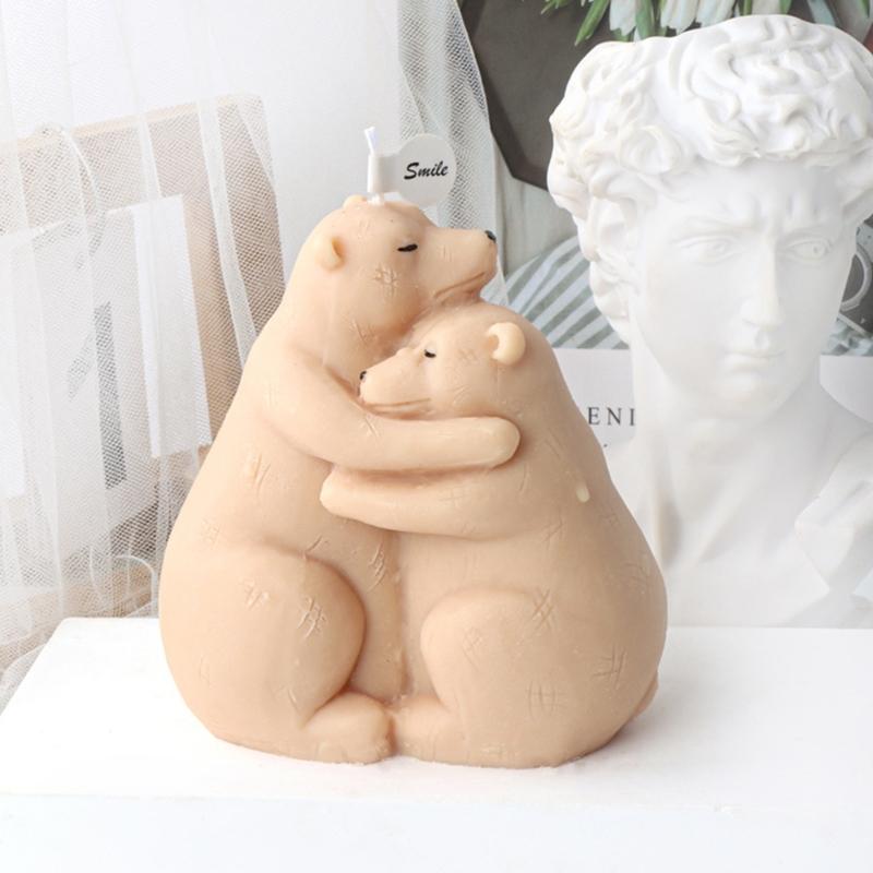 Форма для ароматерапии свечей в виде лисы-обнимашки, ароматизированные свечи в форме медведя, силиконовая форма, формы для ароматерапии из смолы, формы для брелоков своими руками