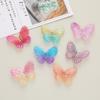 Two-Tone Gradient Butterfly Resin Accessories for DIY: Phone Case, Headdress, Hair Clip Material Patches.