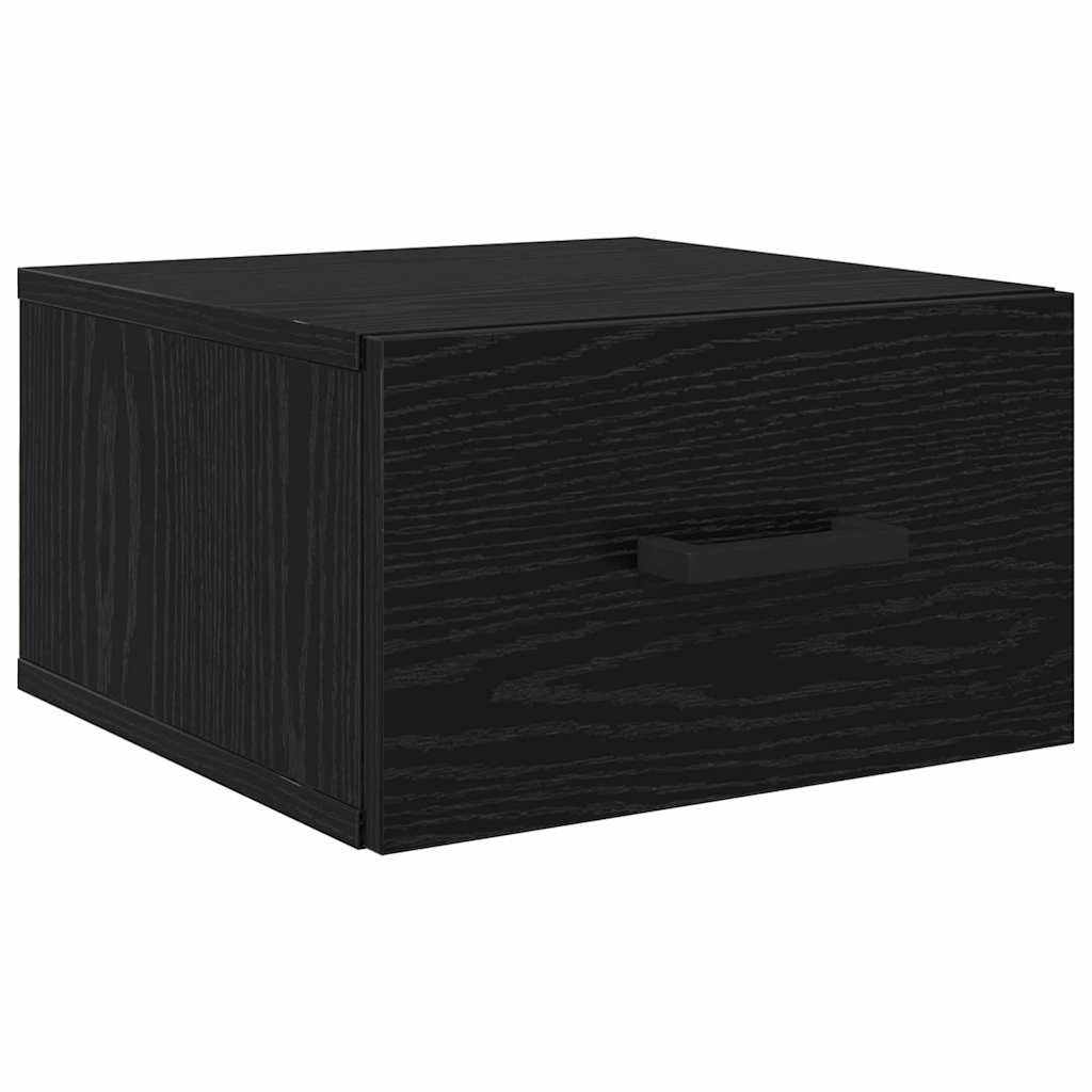 Nightstand Black Oak Effect 35 x 35 x 20 cm Particleboard