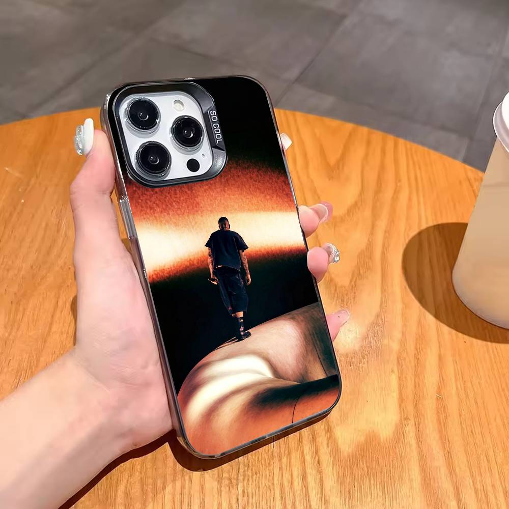J-Джастин Бибер - C-Коачелла 2026 Чехол для телефона для iPhone17,16,15,14,13,12,11,Pro,MAX Серый Матовый Силиконовый Черный Чехол