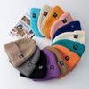 Ayollar uchun yangi qishki shlyapalar Kundalik konfet rangli ayollar yumshoq cho'zilgan qaytarma beanie shlyapasi Moda kepka ko'cha uslubidagi shlyapa