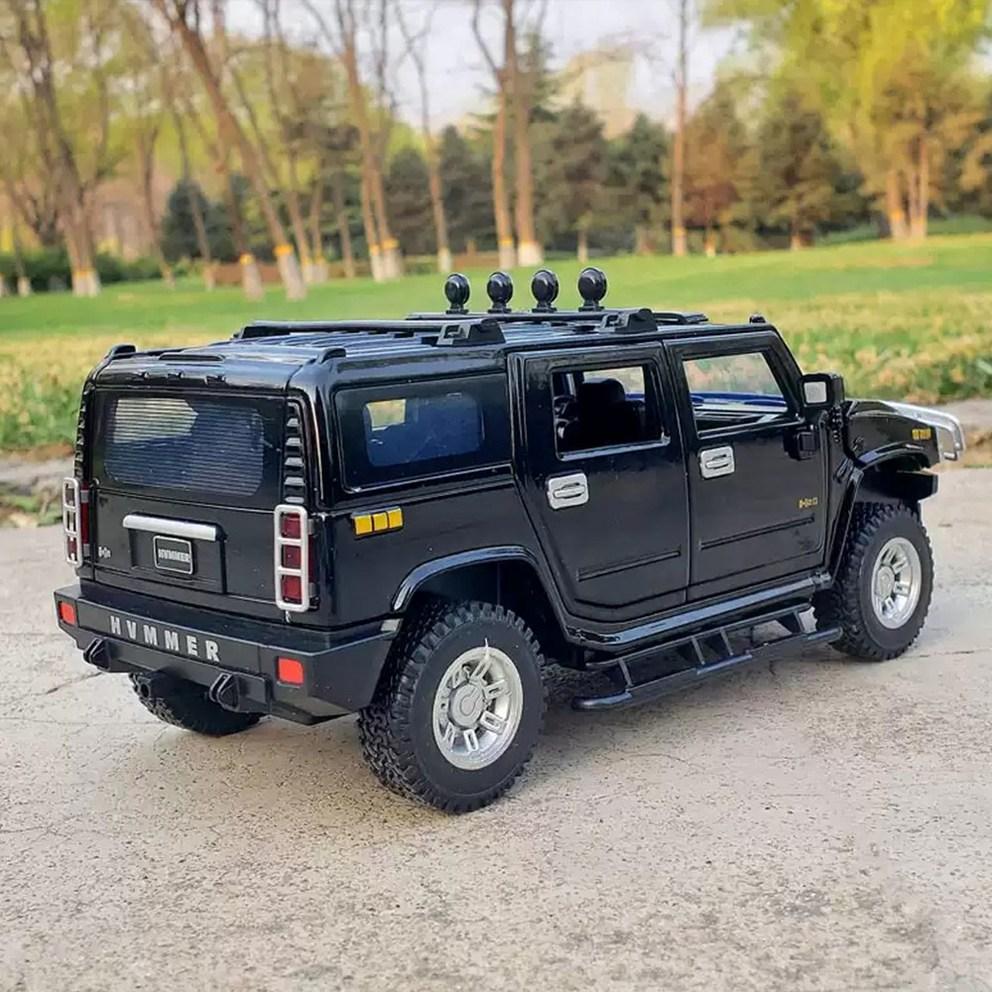 МОЯ МАШИНА 1:Металлическая модель Hummer H2 в масштабе 1:24, Коллекционная фигурка, Желтая