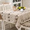 European Style Crown Tower Print Table Cloth Tablecloth Washable Desk Cover Decoration