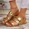 Летние женские сандалии на плоской платформе с открытым носком, дизайнерская обувь для улицы, легкие пляжные женские сандалии большого размера, zapatos de mujer