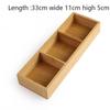 Tray 1PC Bamboo Nine Compartments Dinner Plate Snack Plate Side Dish Plate Bread Compartment Plate Platter Soap Box Drain Basket