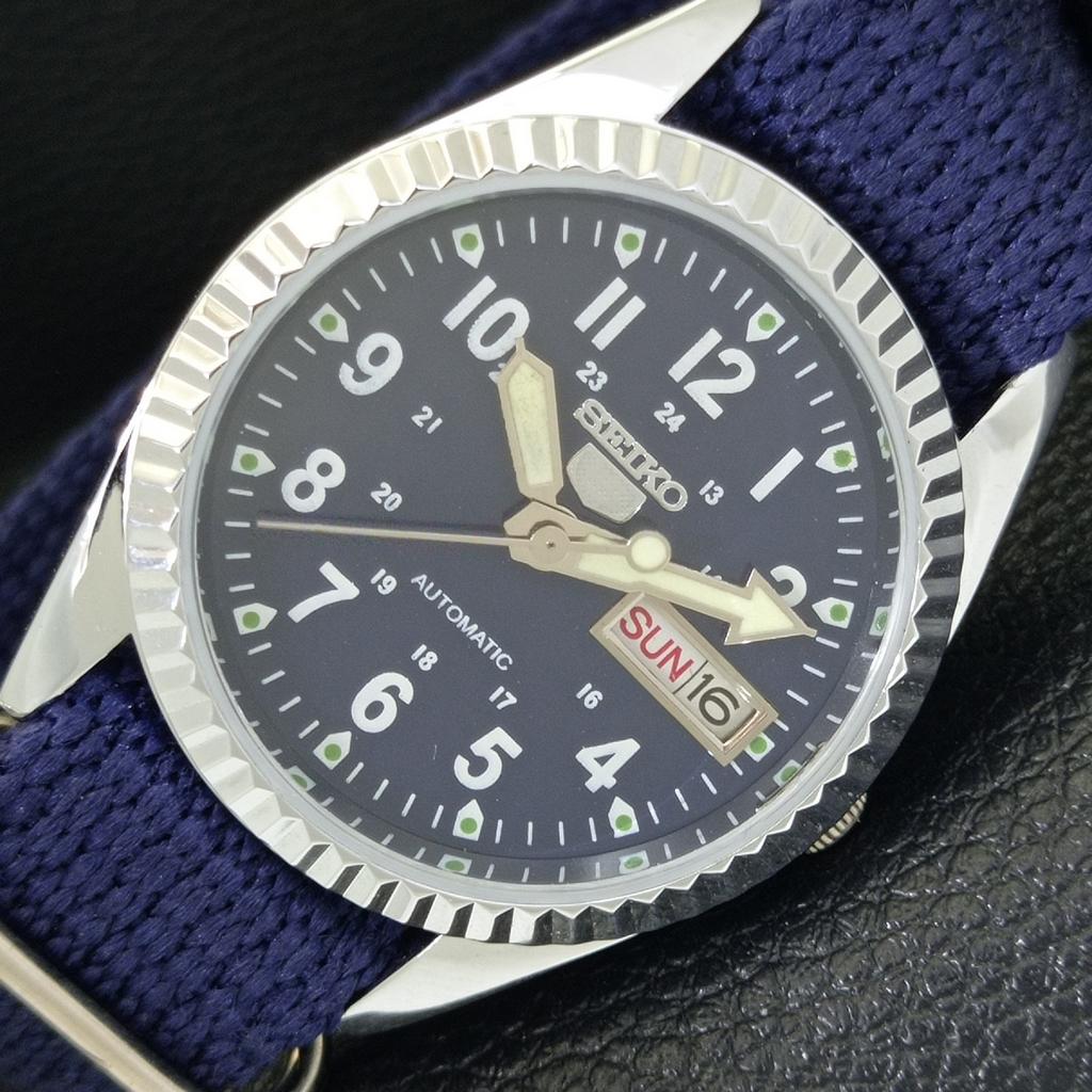 ОТРЕМОНТИРОВАННЫЕ МУЖСКИЕ ВИНТАЖНЫЕ ЧАСЫ SEIKO 5 AUTOMATIC 6309A ЯПОНИЯ СИНЕГО ЦВЕТА a441620-1