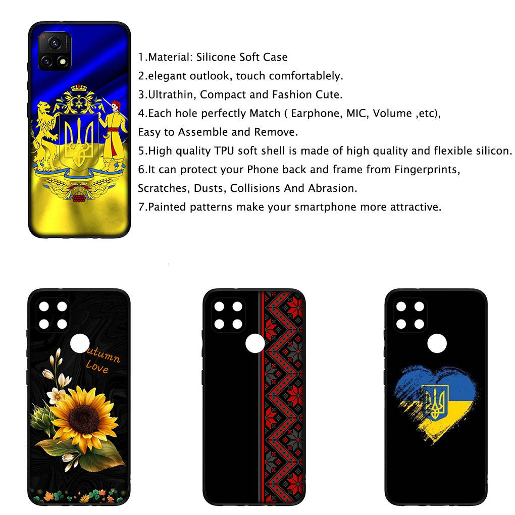 Для Samsung Galaxy S24 S23 iPhone 15 14 Xiaomi Redmi Note 13 12 11 8 Plus 10 9 Pro Max X XR чехол для телефона Флаг Украина OPPO A15 S22 13C 12C Huawei чехол