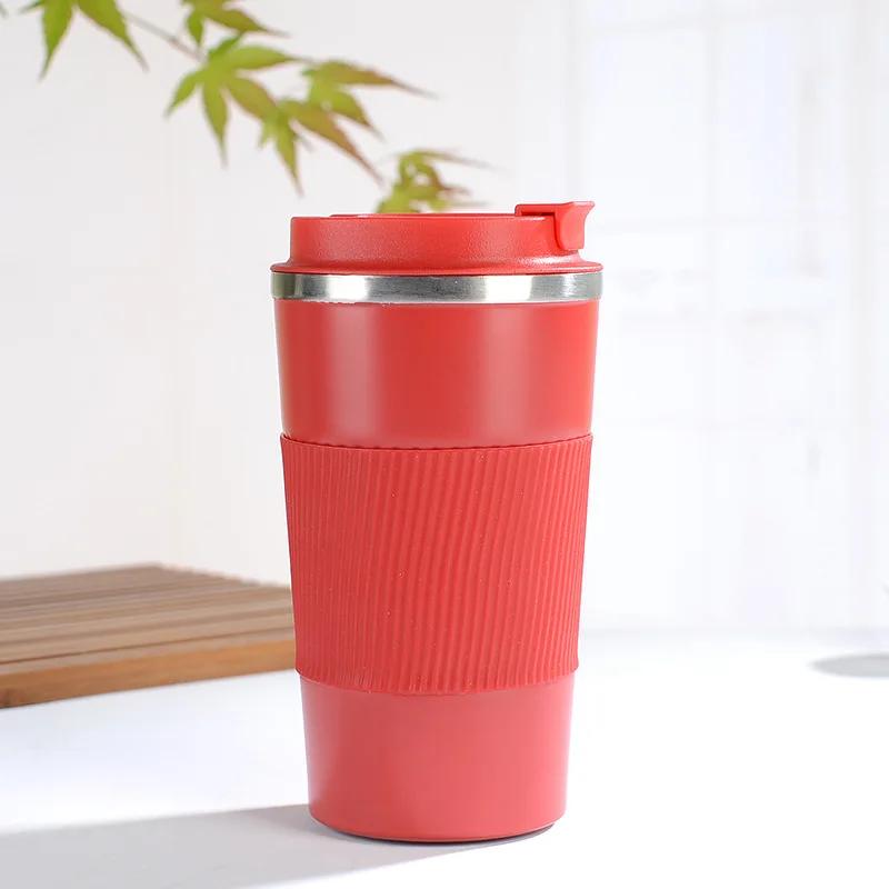 Кофейная чашка из нержавеющей стали, 380 мл, 510 мл, термокружка Garrafa Termica Cafe Copo Termico Caneca, нескользящая изолированная бутылка для путешествий в автомобиле