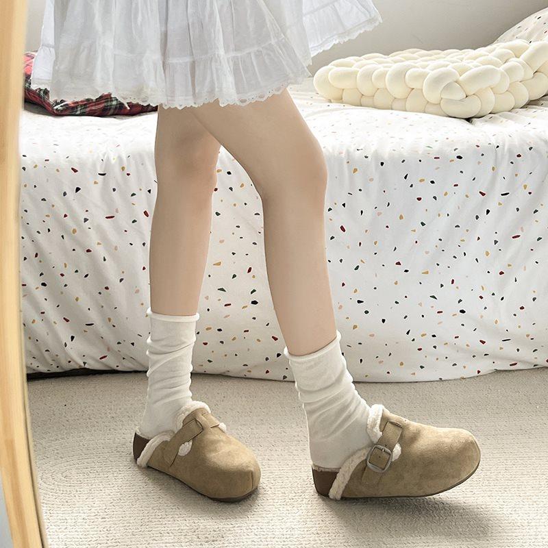 Retro Velvet Lazy Versatile Warm Cotton Slippers 2025 Autumn and Winter Fluffy Slippers Women's Fashion New