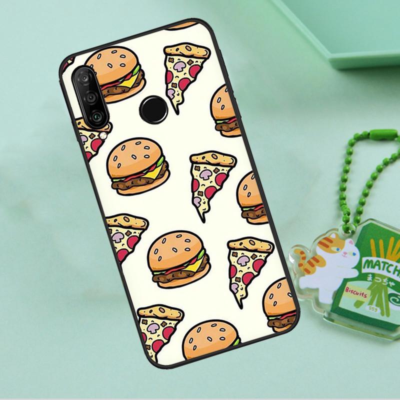 Чехол Pizza Sushi Food Donuts Для Huawei Nova 8i 11i 12i 12s 9 10 SE Y90 Y60 Y70 Y72 Y61 Y91 P20 P30 P40 Lite P60 Pro