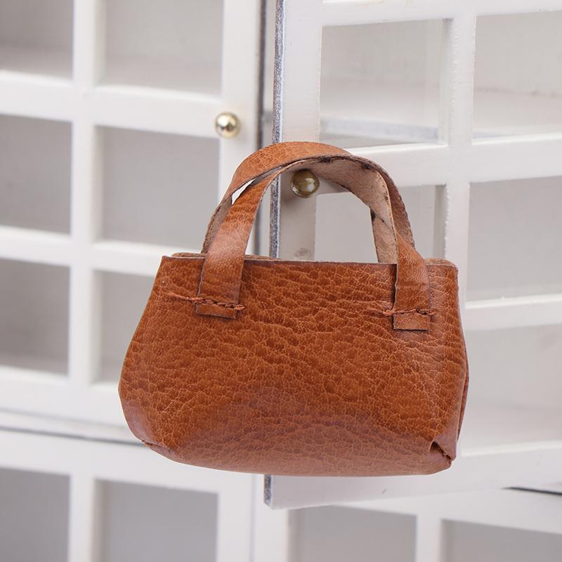 Милая мини-сумка из искусственной кожи, сумка для миниатюрной куклы, игрушки, декор, подарки для детей