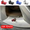 LJVZ5 Car Valve Cap Decorative Dustproof Tire Valve Stem Caps For Toyota RAV4 Corolla Camry Frontier Supra C-HR Hilux Tacoma Prado