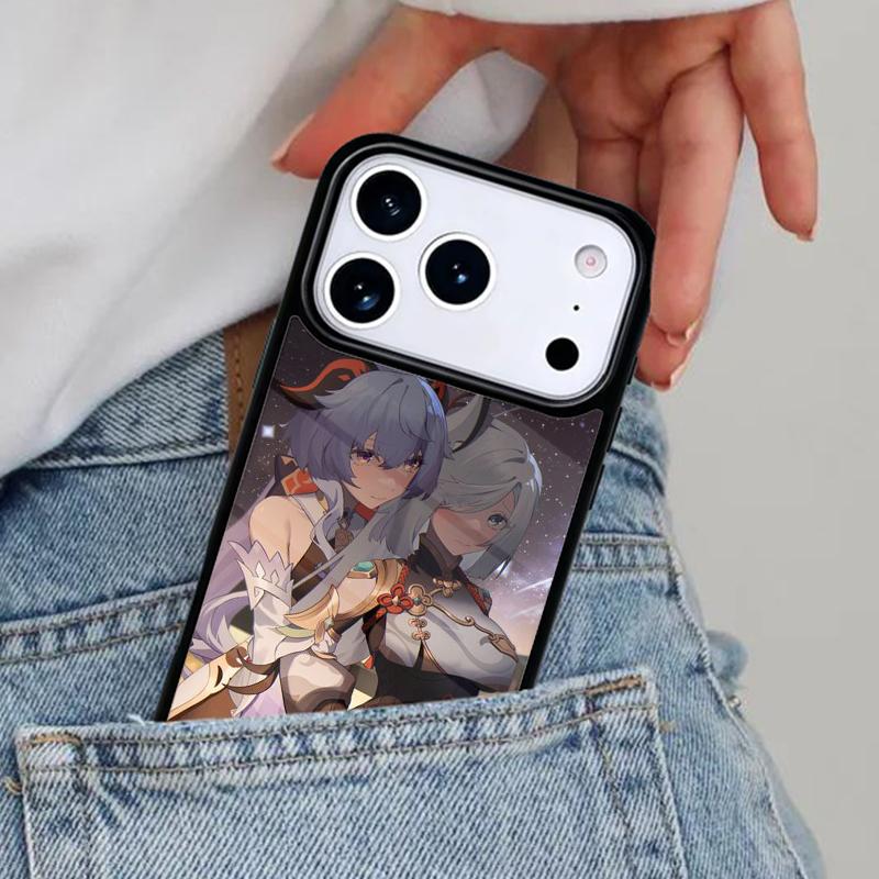 Чехол для телефона Genshin Anime Shenhe для iPhone 16e 15 14 13 12 17 Pro Max Plus Air 17pro Чехол Coque