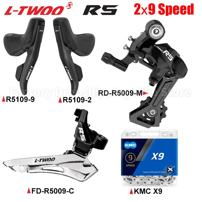 LTWOO R5 2x9 Скоростей Шоссейный Велосипед Комплект Переключателей Механический Тормоз Задний Переключатель Кассета 23T 25T 28T 32T Цепи X9