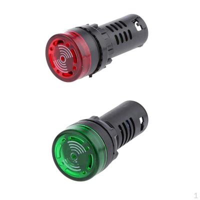 Красный светодиодный индикатор 12 В 22 мм, лампа, 2 шт. в упаковке