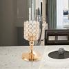 Metal Crystal Candle Holder Hollow Craft Candelabra  Wedding Venue Floral Arrangements