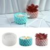 Silicone Resin Casting Molds, Round Cylinder Rope Design, DIY Crafts Candle Container, Plaster Resin Jewelry Holder, Handmade Storage Box Mold