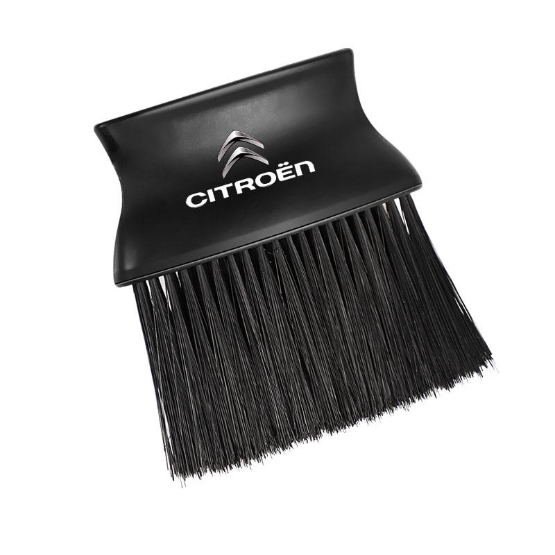 PJHC7 Car Interior Sweeping Dust Soft Brush Cleaning Tool Valve Cap For Citroen C4 C3 C5 C1 C6 C2 C5X e-C4 X e-C3 C-Elysee Berlingo
