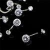 Surgical Steel Navel Rings Crystal Belly Button Ring Bar Piercing Jewelry Beauty