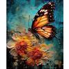 Frame Butterfly And Flowers Painting By Numbers Kits For Beginner Handmade Drawing On Canvas Picture By Numbers For Home Decors 40x50cm