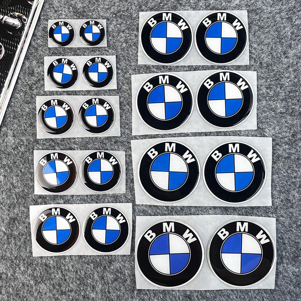 IQJD2 Car Steering Wheel Stickers Motorcycle Body Hub Decorative Sticker For BMW M Power Performance For BMW 50th Auto Car Accessory