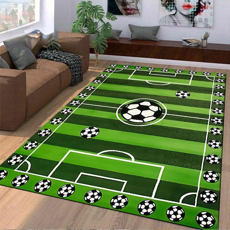 Soccer Field Carpet Design suitable as a non-slip mat for the living room or bedroom sofa