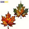 2D Flat,Thanksgiving Acrylic Maple Leaf Light Catcher, Classic Autumn Celebration Home & Door Decor,Christmas & New Year Gifts