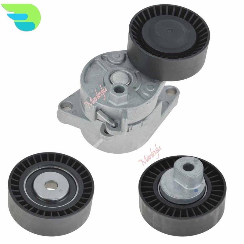 3PCS Belt Tensioner 11281748130 11281748131 11281427252 For BMW E36 E39 E46 E53 320i 323i M3 Z3