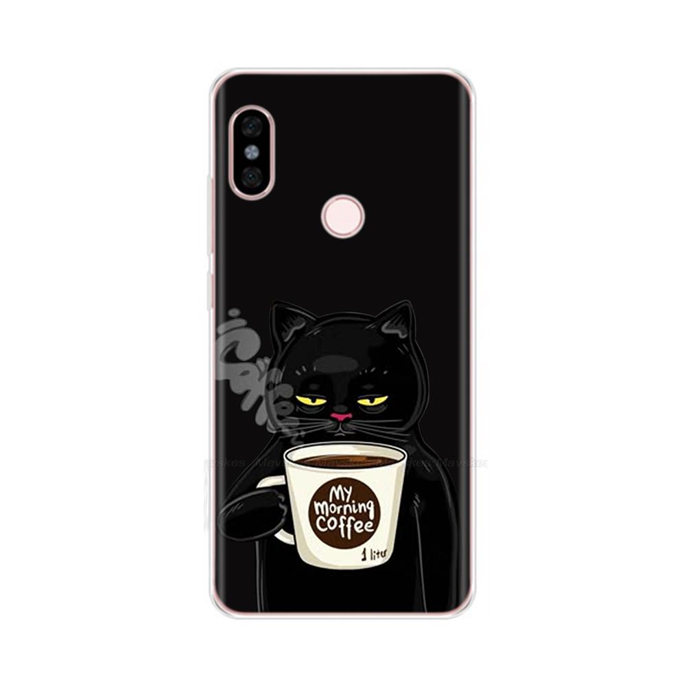 Для Redmi Note 5 Note5 Pro Защитный чехол Мягкий силиконовый чехол для телефона Мультяшная расписная задняя крышка Для Redmi Note 5 6 Pro Fundas