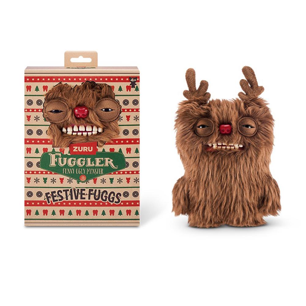 Fuggler Милый Монстр Фестивальная Серия Плюшевая Игрушка Олень Снеговик Рождественский Пряник Kawaii Забавный Модный Кукла Пелуш Подарки