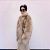 Меховая куртка новая мода темперамент трендовый зимний женский теплый искусственный мех лисы топ